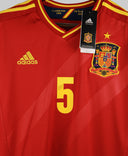 Spain 2012 Puyol Home Kit W/ Tags (M)