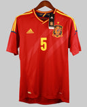 Spain 2012 Puyol Home Kit W/ Tags (M)