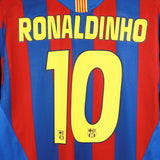 Barcelona 2005-06 RONALDINHO Home Kit (XL)
