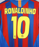 Barcelona 2005-06 RONALDINHO Home Kit (XL)
