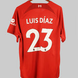 Liverpool 2022-23 Luis Diaz Home Kit (XL)