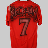 Airbrushed England 2004-05 Beckham Away Kit (M)