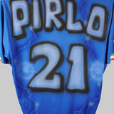Airbrushed Italy 2014-15 Pirlo Home Kit (M)