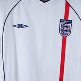 Airbrushed England 2001-02 Beckham Home Kit (L)