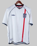 Airbrushed England 2001-02 Beckham Home Kit (L)