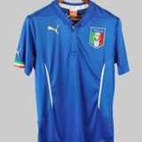 Airbrushed Italy 2014-15 Balotelli Home Kit (M)