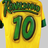 Airbrushed Brazil 2012-13 Ronaldinho Home Kit (M)
