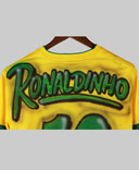 Airbrushed Brazil 2012-13 Ronaldinho Home Kit (M)