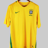 Airbrushed Brazil 2016-17 Neymar Home Kit (XL)
