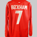 England 2004-05 Beckham Long Sleeve  Away Kit (XL)