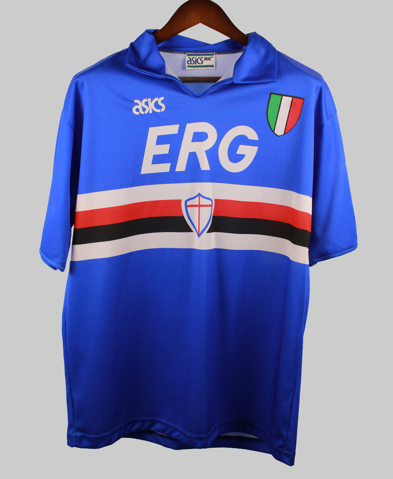 Sampdoria 1991-92 Home Kit (L)