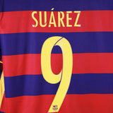 Barcelona 2017-18 Suarez Home Kit (L)