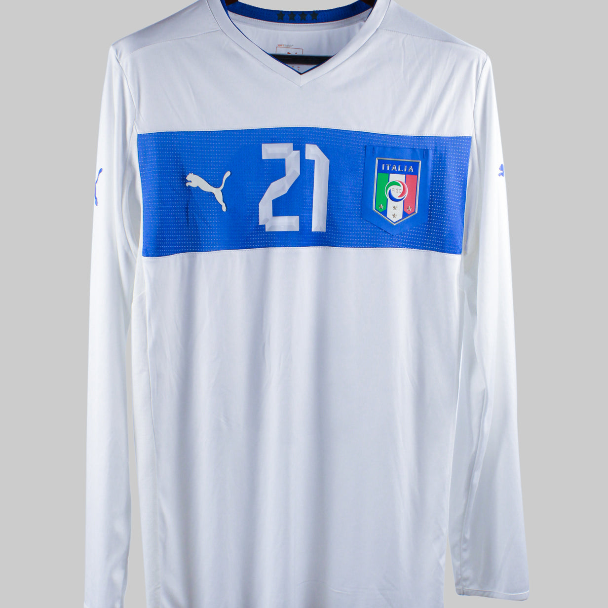 Italy 2012-13 Pirlo Long Sleeve Away Kit  (L)