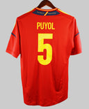 Spain 2012-13 Puyol Home Kit  (M)