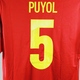 Spain 2012-13 Puyol Home Kit  (M)