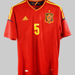 Spain 2012-13 Puyol Home Kit  (M)