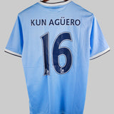 Manchester City 2013-14 Kun Aguero Home Kit (M)