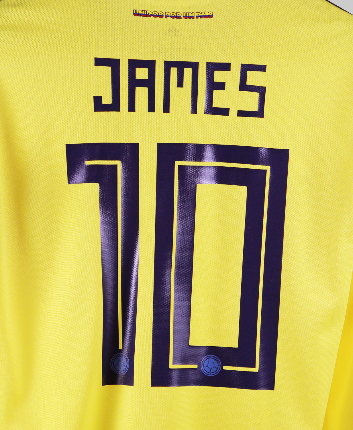 Colombia 2018-19 James Long Sleeve Home Kit (S)
