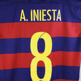Barcelona 2015-16 Iniesta Home Kit (M)
