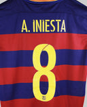 Barcelona 2015-16 Iniesta Home Kit (M)
