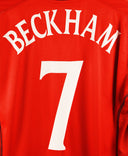England 2002 Beckham Reversible Long Sleeve Away Kit (L)