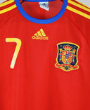 Spain 2010-11 David Villa Home Kit (S)