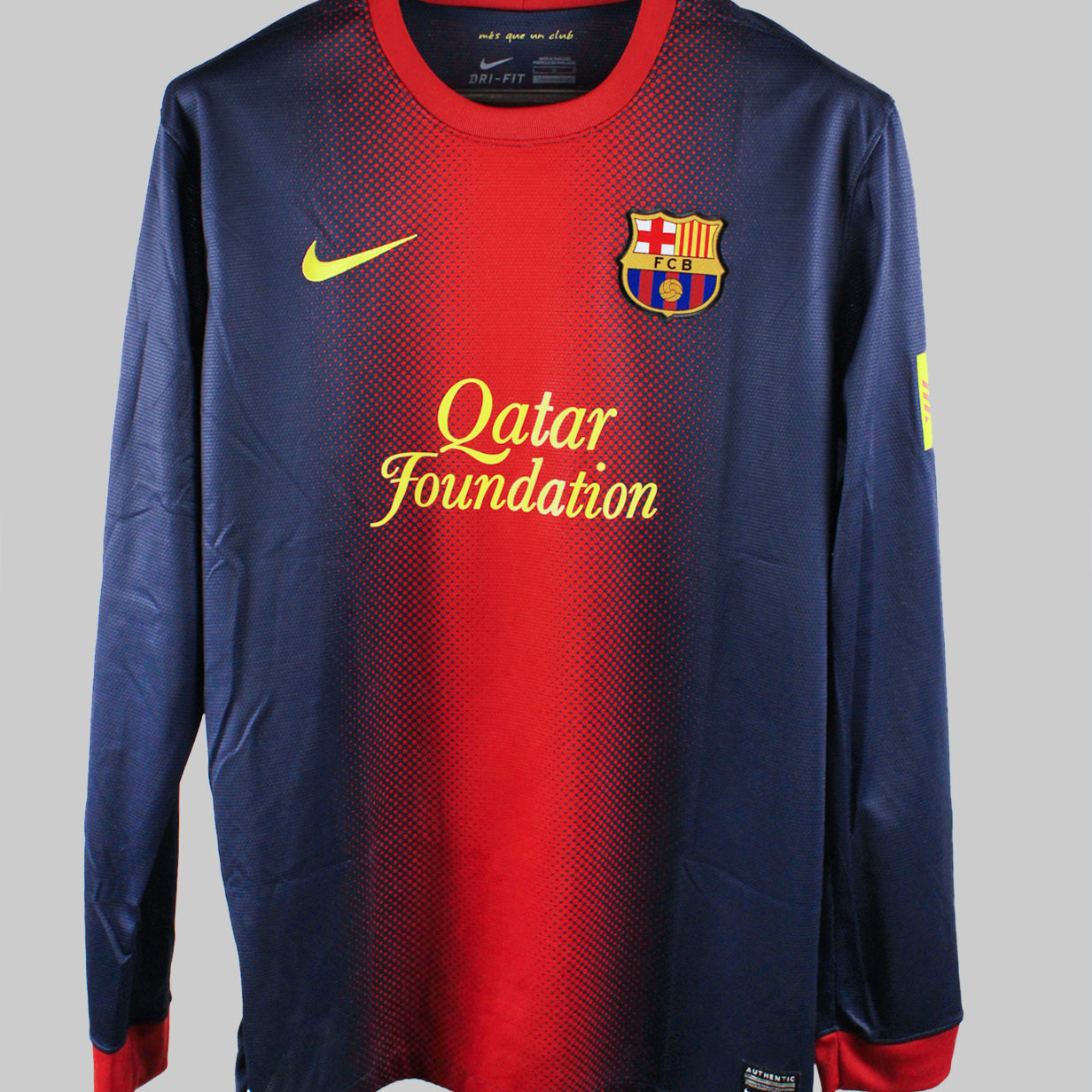 Barcelona 2012-13 Iniesta Home Long Sleeve Kit (L)
