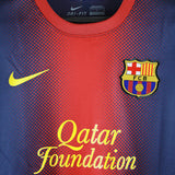 Barcelona 2012-13 Iniesta Home Long Sleeve Kit (L)