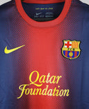Barcelona 2012-13 Iniesta Home Long Sleeve Kit (L)