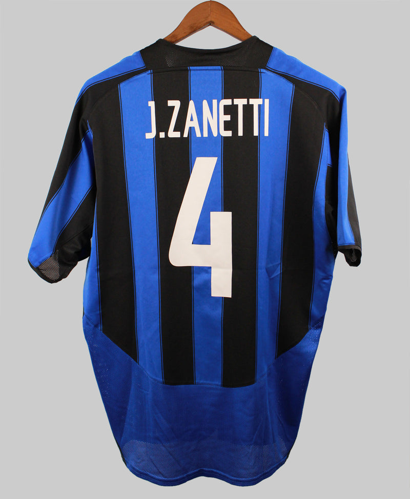 Inter Milan 2003-04 J. Zanetti Home Kit (L)