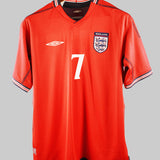 England 2002 Beckham Away Kit (L)