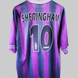 Tottenham 1995-96 Sheringham Away Kit (2XL)