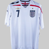 England 2007 Beckham Home Kit (L)