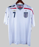 England 2007 Beckham Home Kit (L)