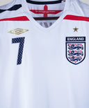 England 2007 Beckham Home Kit (L)