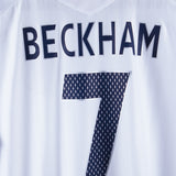 England 2007 Beckham Home Kit (L)