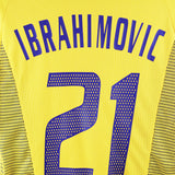 Sweden 2007-2008 Ibrahimovic Home Kit (L)