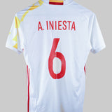 Spain 2015-2016 A. Iniesta Away Kit (S)