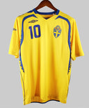Sweden 2007-08 Ibrahimovic Home Kit (L)