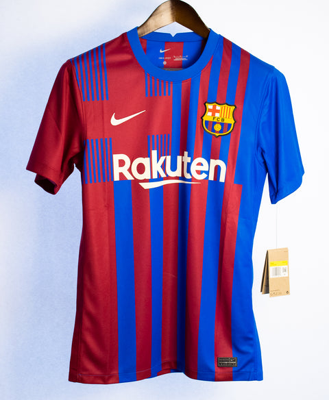 Barcelona 2021-22 Memphis Home Kit W/ Tags (S)