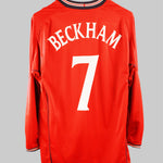 England 2002 Beckham Long Sleeve Away Kit (XL)