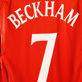 England 2002 Beckham Long Sleeve Away Kit (XL)