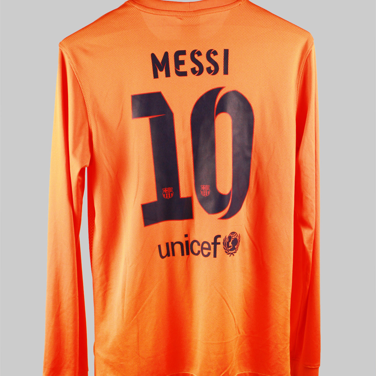Barcelona 2012-2013 Messi Long Sleeve Away Kit (S)