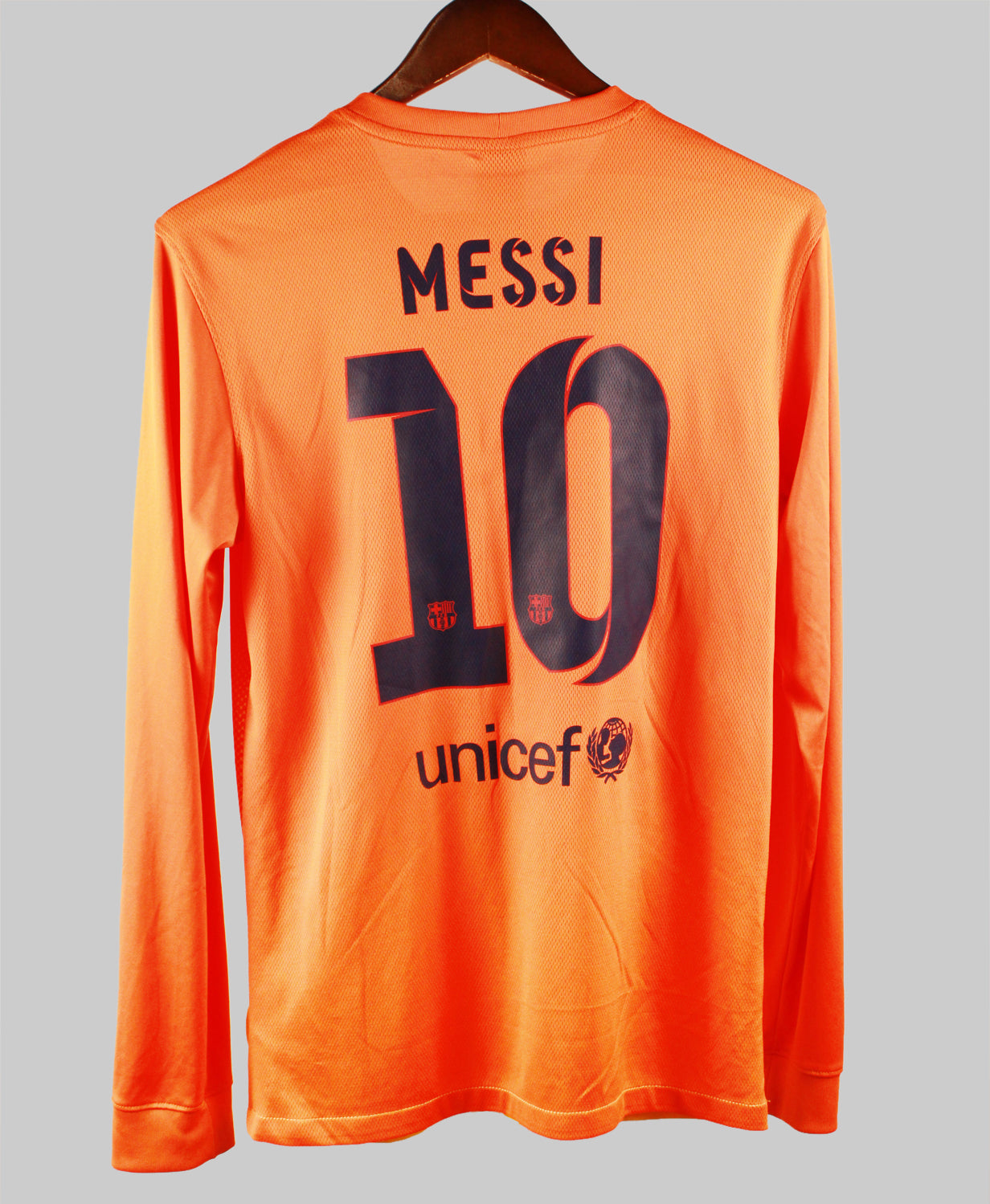 Barcelona 2012-2013 Messi Long Sleeve Away Kit (S)