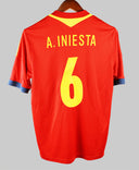 Spain 2013-2014 A. Iniesta Home Kit (M)