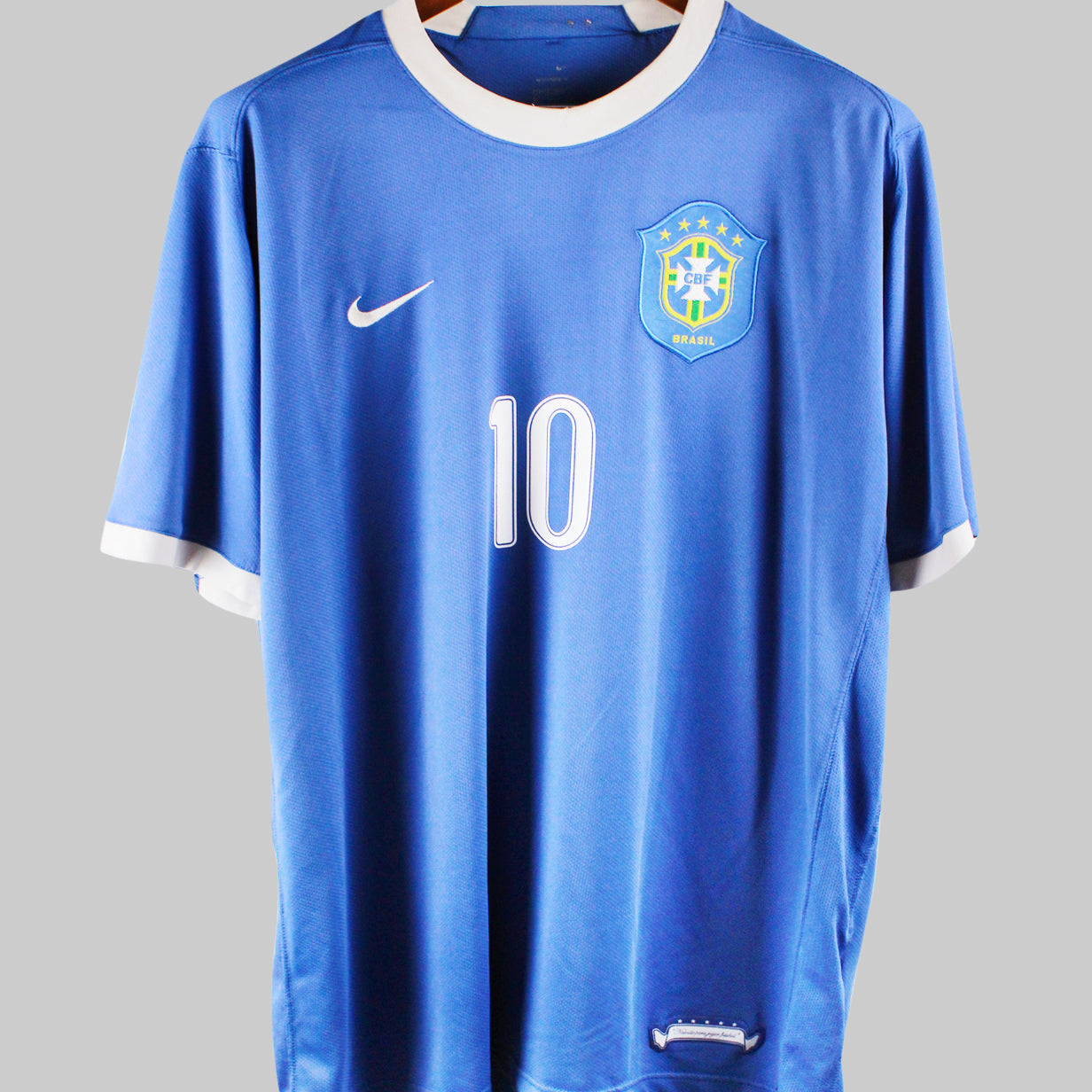 Brazil 2006-2007 Ronaldinho Away Kit (L)