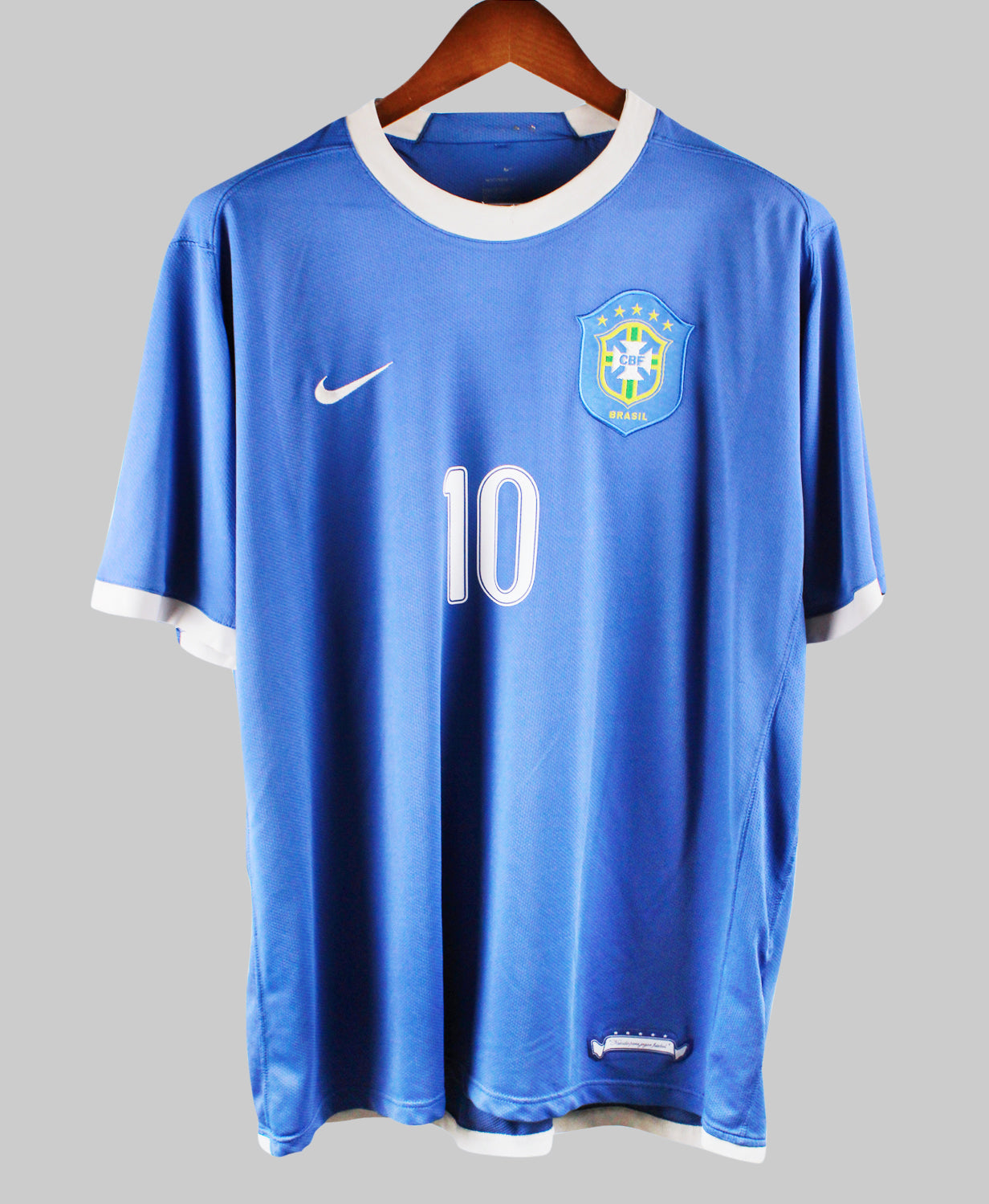 Brazil 2006-2007 Ronaldinho Away Kit (L)