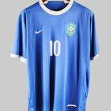 Brazil 2006-2007 Ronaldinho Away Kit (L)