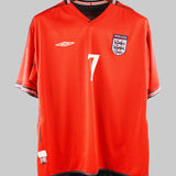England 2002 Beckham Reversible Away Kit (2XL)