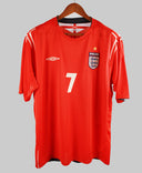 England 2004-05 Beckham Short Sleeve Away Kit (2XL)